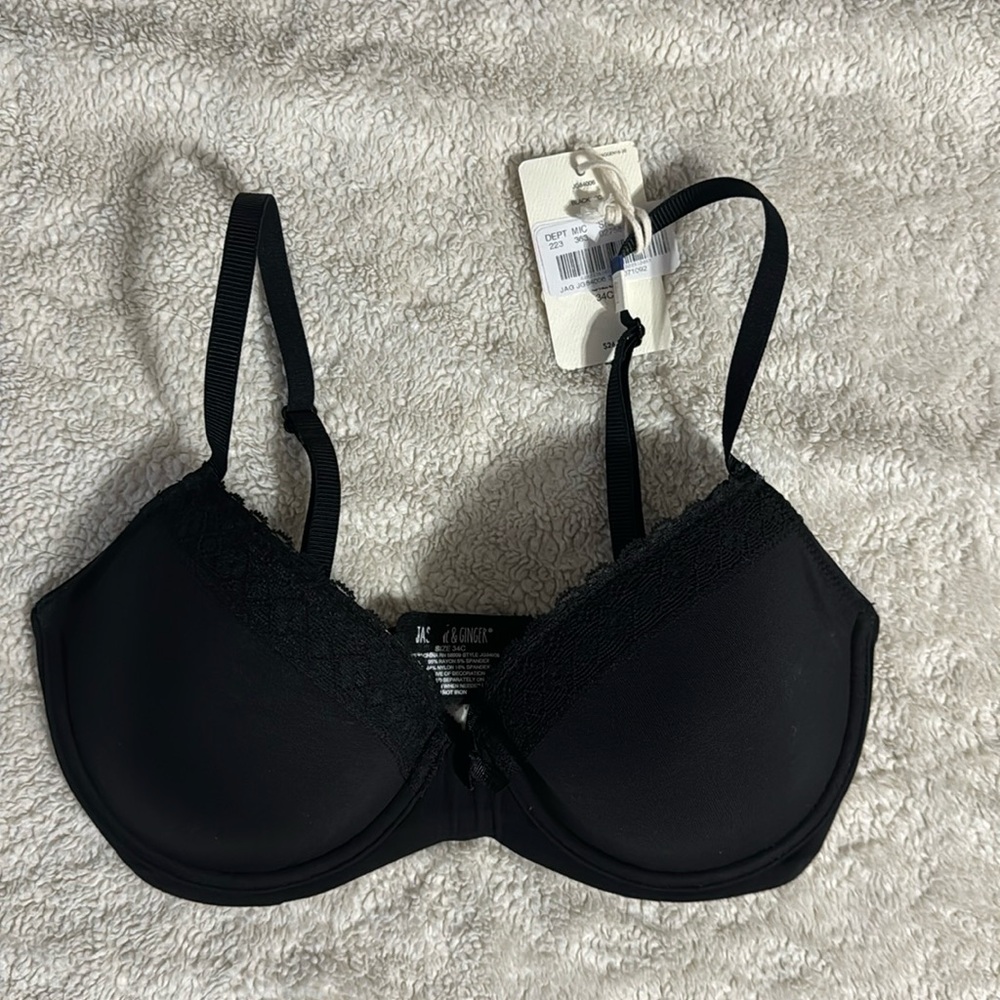 Black Laced Bra-Jasmine & Ginger